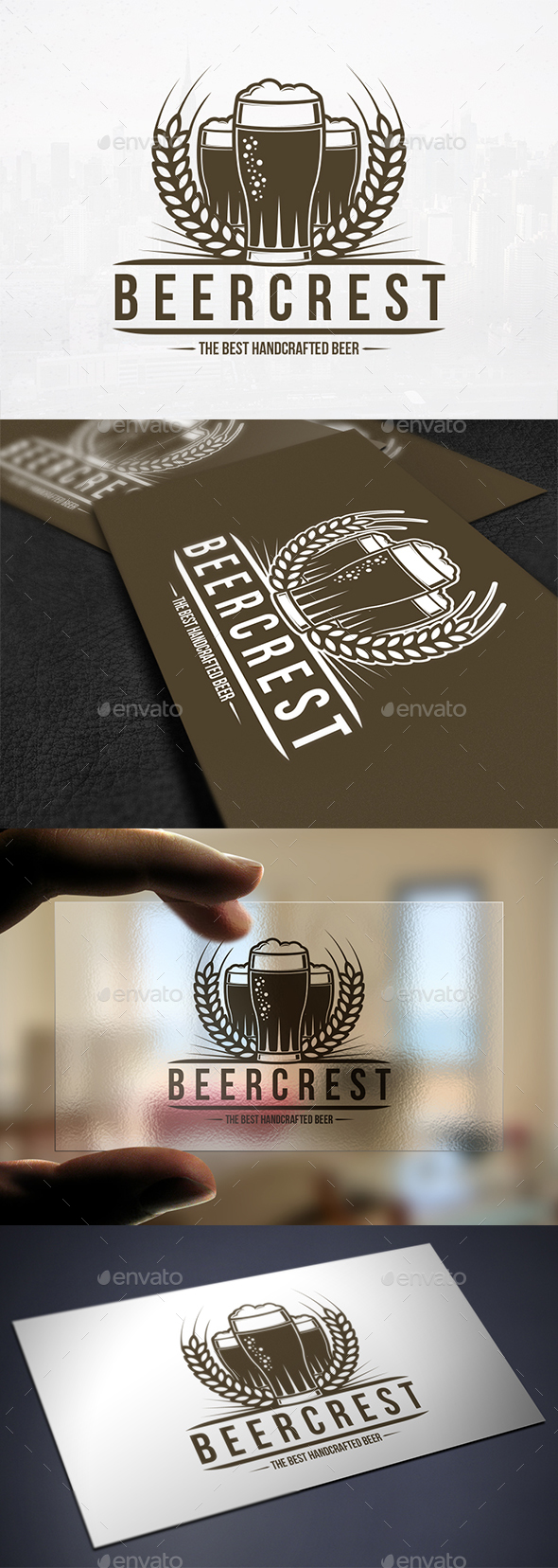 Beer Crest Logo Template - Crests Logo Templates