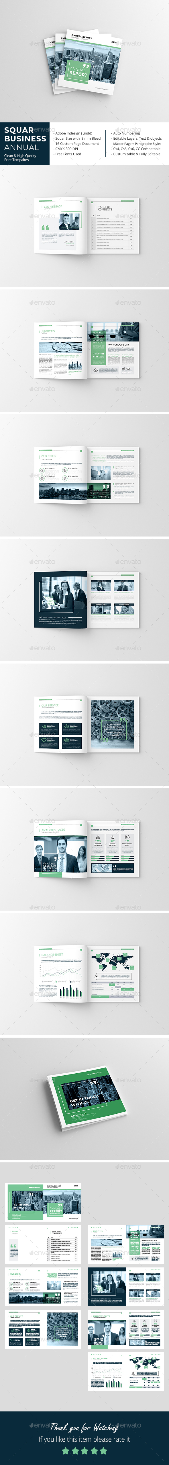 Squar Business Annual Report - Corporate Brochures