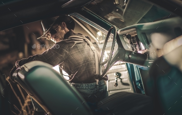 American Cowboy Driver - Stock Photo - Images