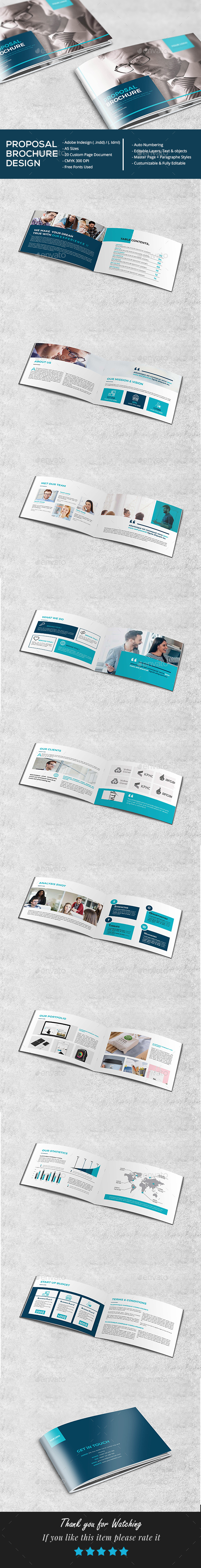 A5 Proposal Brochure - Brochures Print Templates