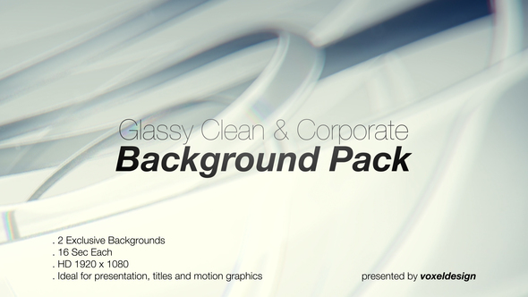 Glassy Ultra Clean Backdrop Loops - 2 Pack