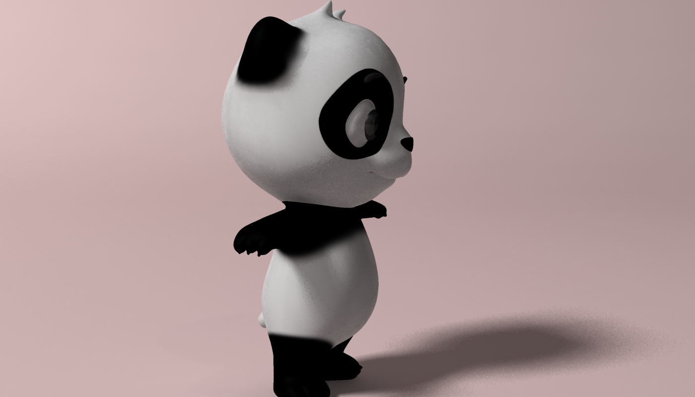 Cartoon Panda RIGGED by supercigale | 3DOcean