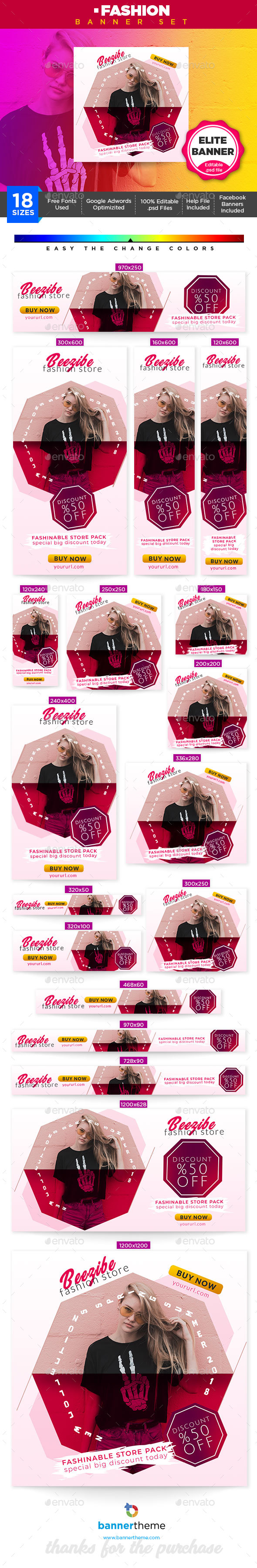 Fashion Banner - Banners & Ads Web Elements