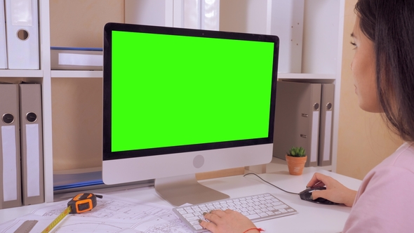 Designer Typing on Pc Rejoices at the Success alt
