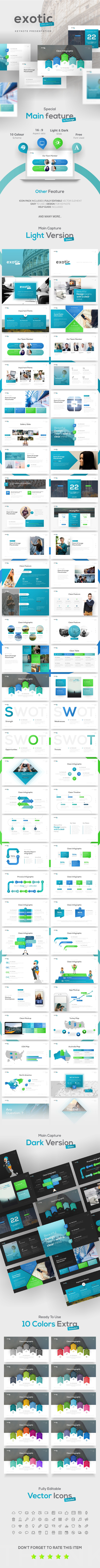 Exotic Project Keynote Presentation Template - Keynote Templates Presentation Templates