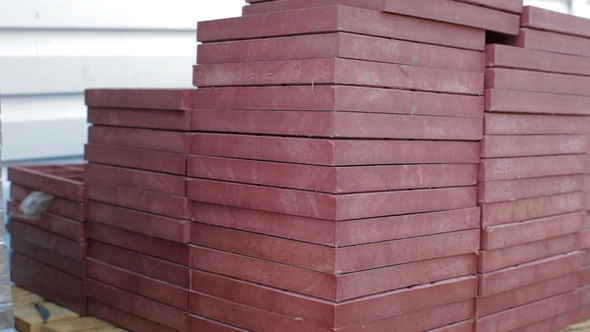 Stock of Plastic Recycling Factory