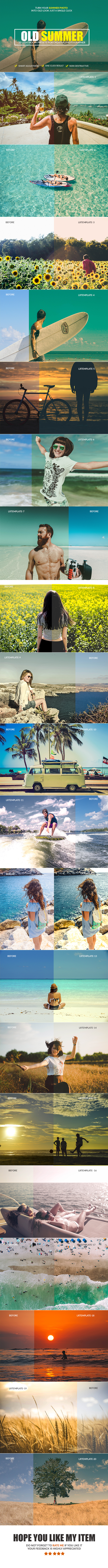 Old Summer Lightroom Presets - Lightroom Presets Add-ons