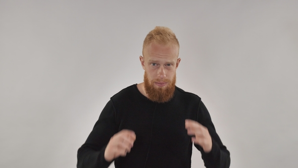 Something Happened, the Red-Haired Guy Grabs His Head alt