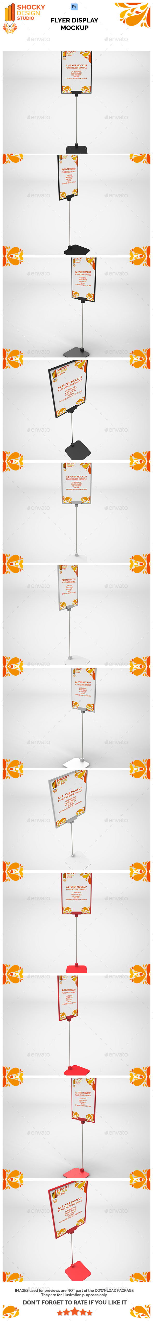 Flyer Display Mockup - Signage Print