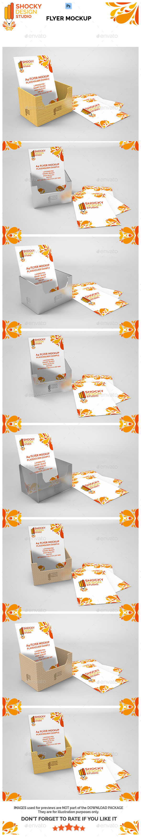 Flyer Mockup Set - Flyers Print