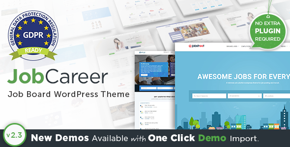 JobCareer | Job Board Responsive WordPress Theme