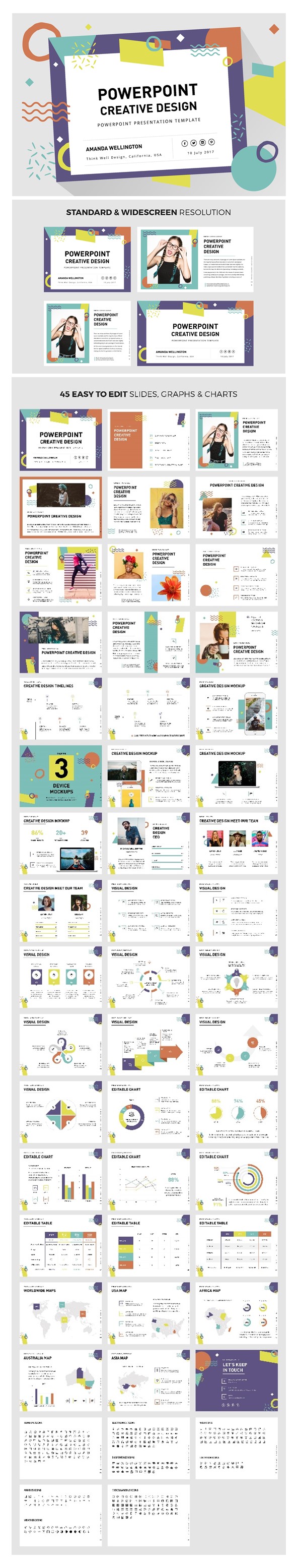 PowerPoint Creative Design Template - Creative PowerPoint Templates