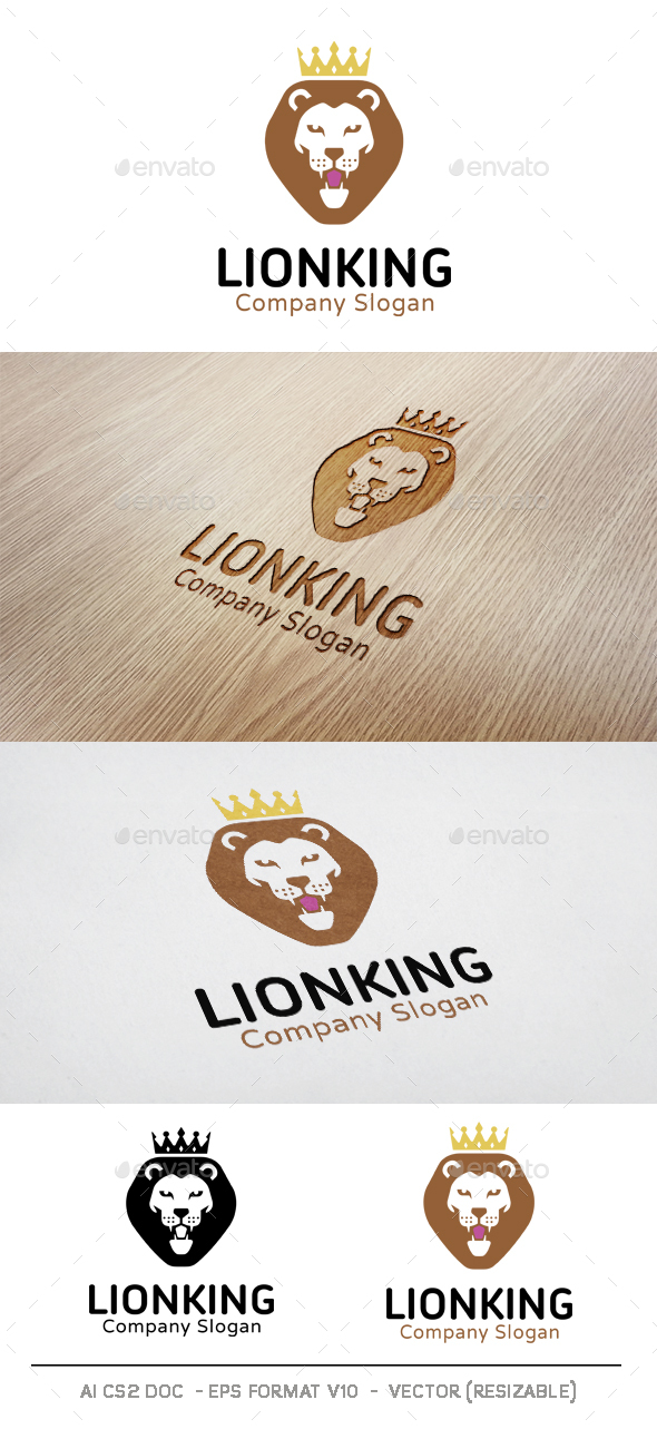 Lion King Logo - Animals Logo Templates