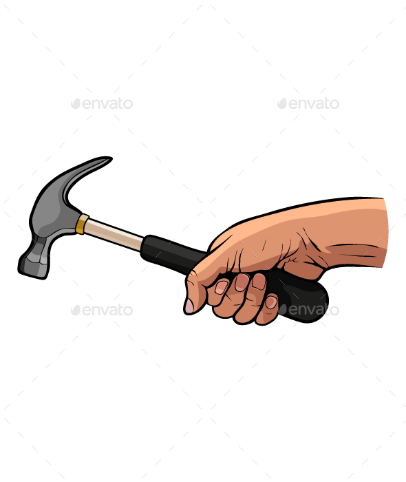 Hand With Hammer - People Characters