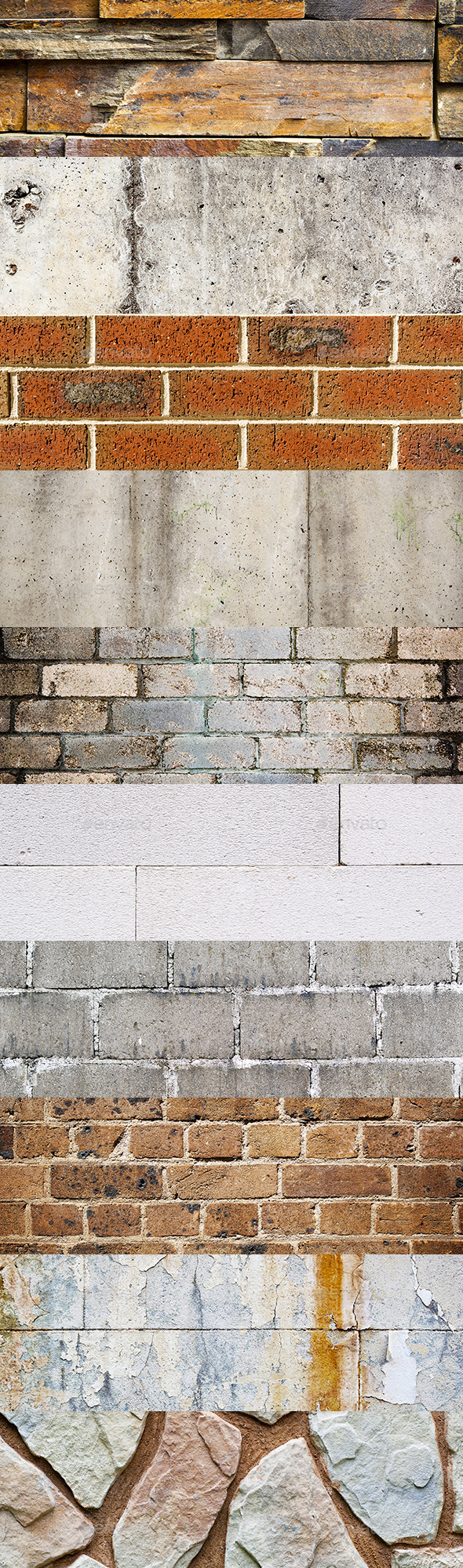 10 Brick And Stone Texture Backgrounds Pack - Stone Textures