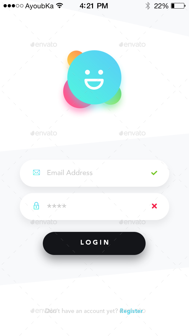 Chatly - Mobile App UI Kit Design