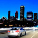 Downtown Chicago at Sunset Driving at Full Speed - VideoHive Item for Sale