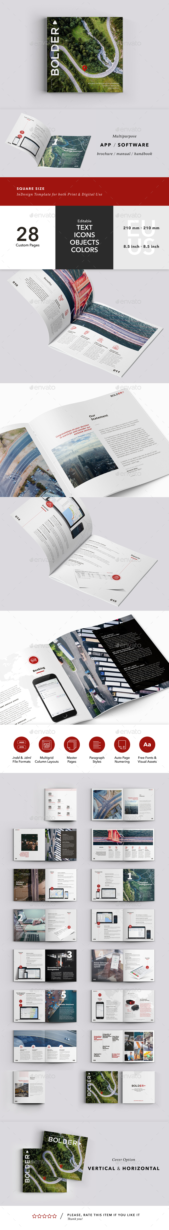 Multipurpose Brochure / Manual Perfect for App / Software - Brochures Print Templates