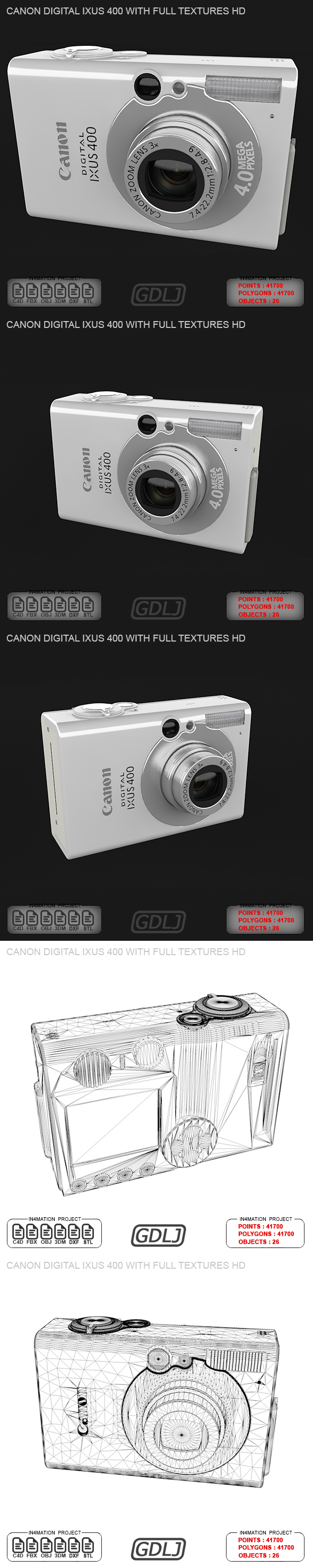 Canon Digital IXUS - 3Docean 21756460