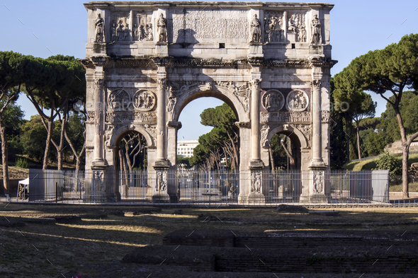 Arch of Constantine Rome - Stock Photo - Images