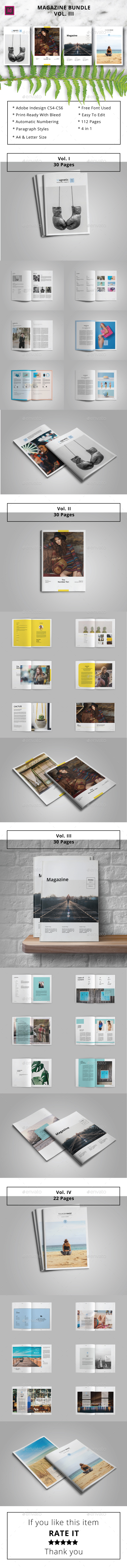 Magazine Bundle Vol.3 - Magazines Print Templates