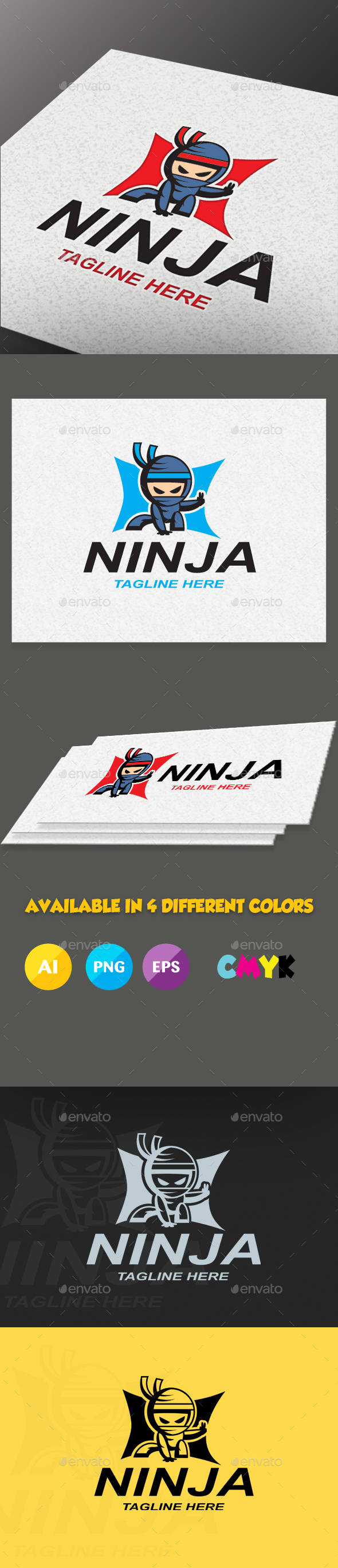 Ninja Logo Templates - Humans Logo Templates