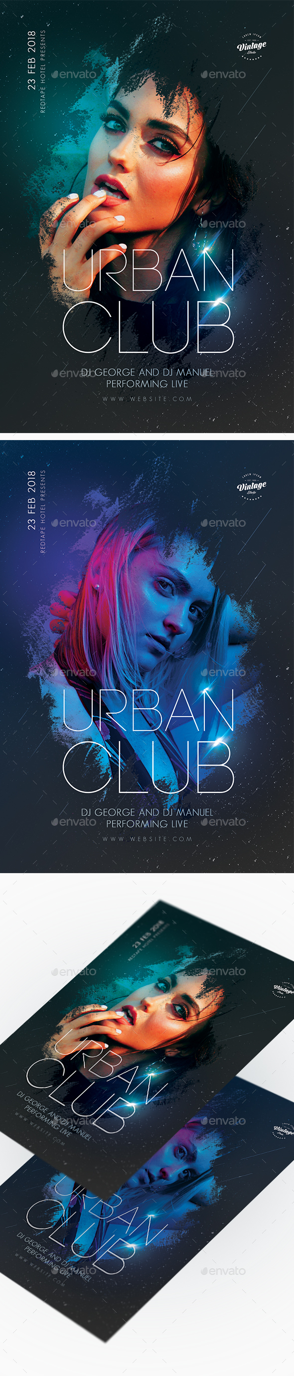 Urban Club Party Flyer - Clubs & Parties Events