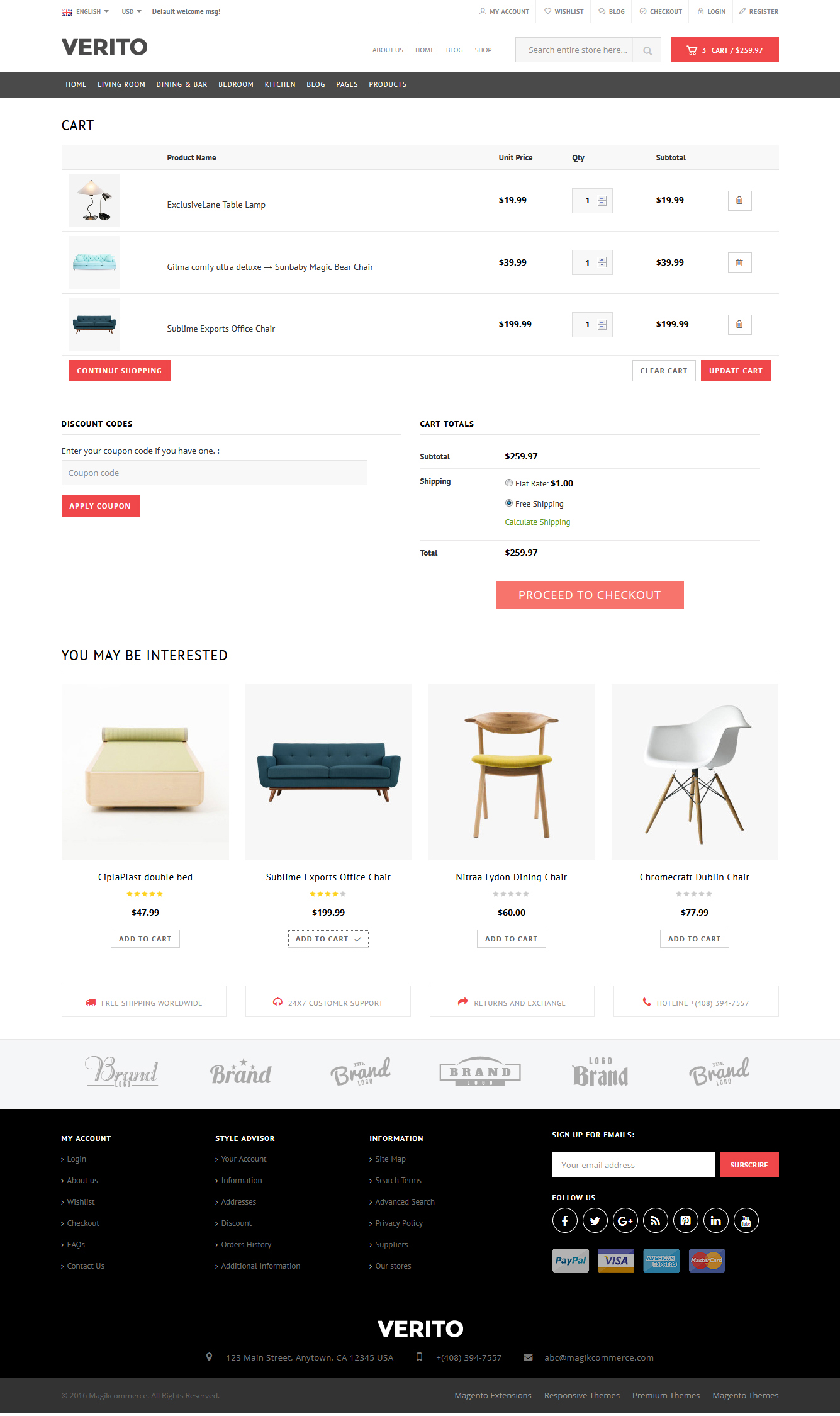 Verito - Furniture Store WooCommerce WordPress Theme