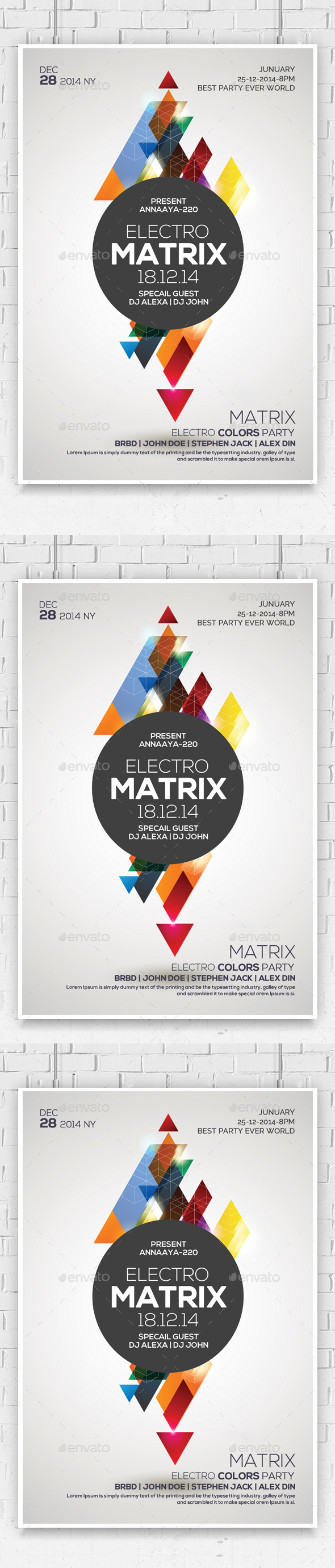 Matrix Sounds Flyer - Flyers Print Templates