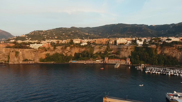 The Sea in a Italian Resort, the Beach Aerial