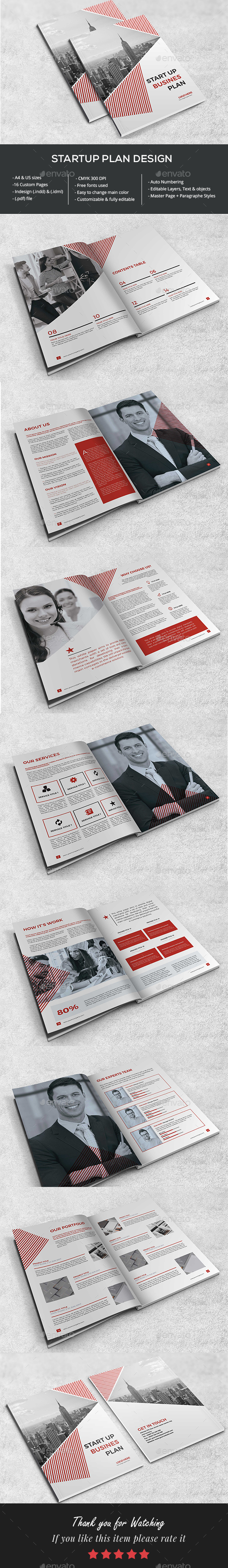 Startup Business Plan - Brochures Print Templates
