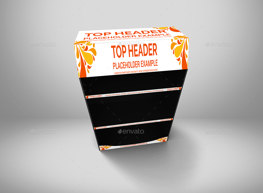 Download Promotional Shelf Display Mockup by shockydesign | GraphicRiver