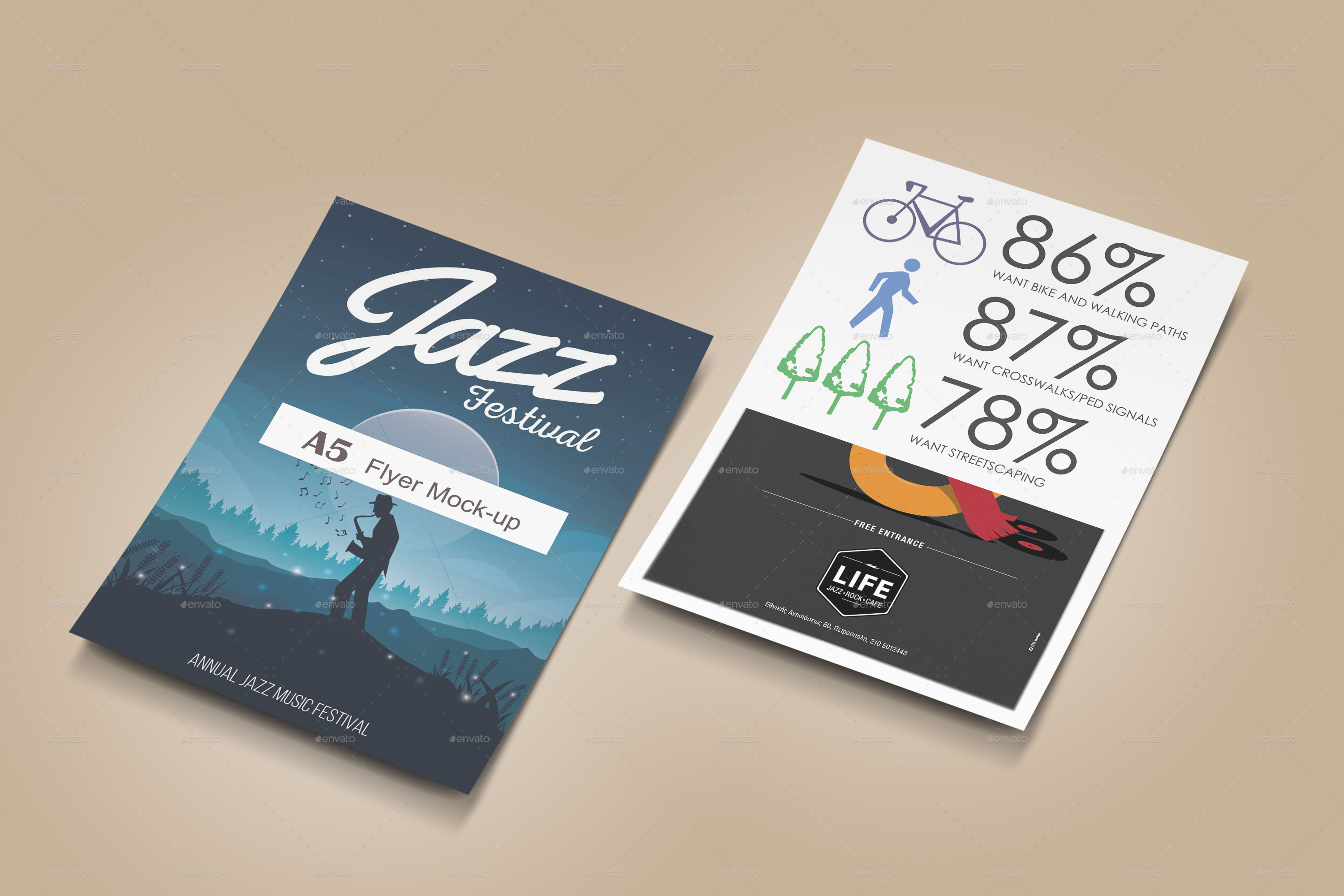 Download A5 Flyer / Poster Mock-Up by GraphicMonday | GraphicRiver