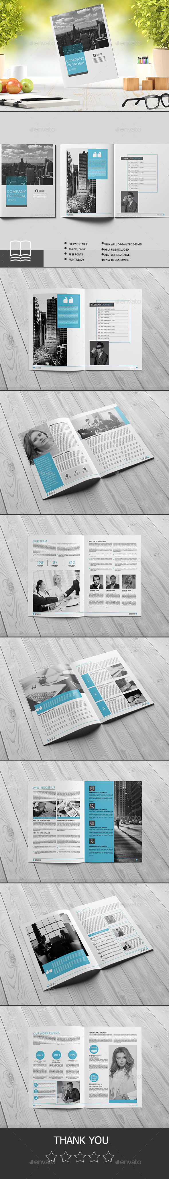 Company Proposal - Brochures Print Templates