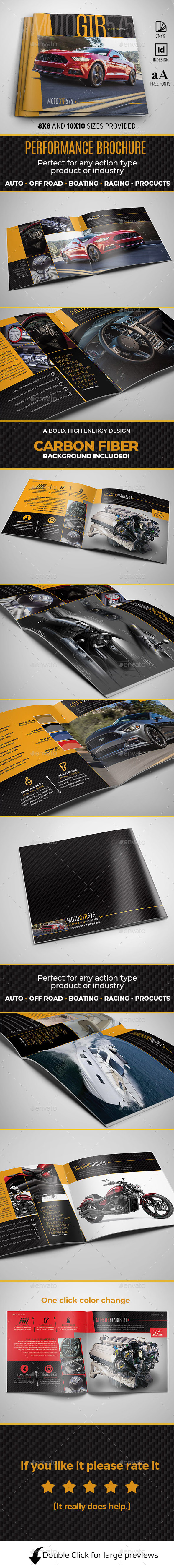 12pg Square Performance Brochure - Brochures Print Templates