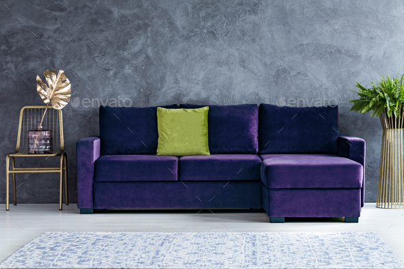 Green and purple living room Stock Photo by bialasiewicz | PhotoDune