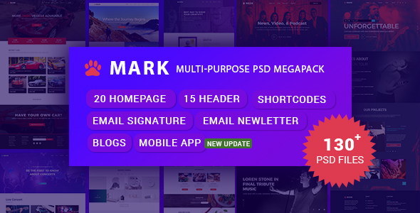 Mark - Multi-Purpose - ThemeForest 21598654