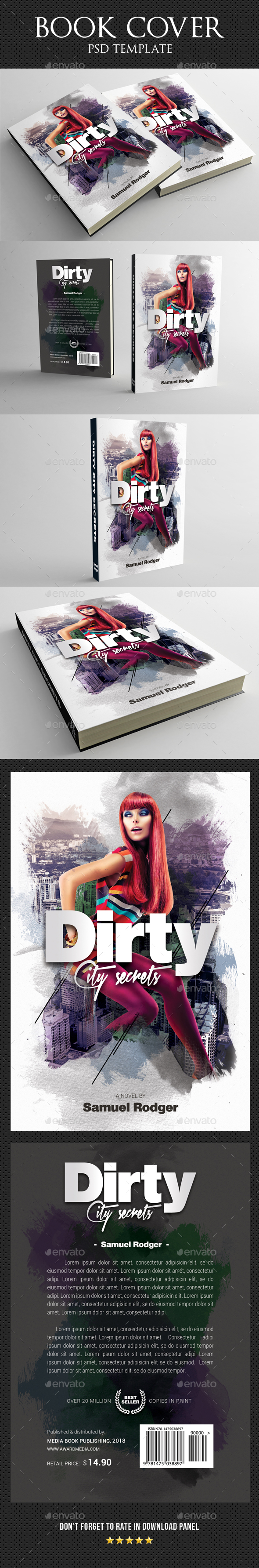 Book Cover Template 45 - Miscellaneous Print Templates