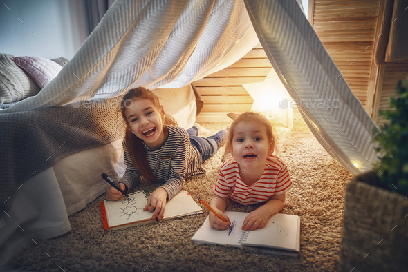 Happy children play - Stock Photo - Images