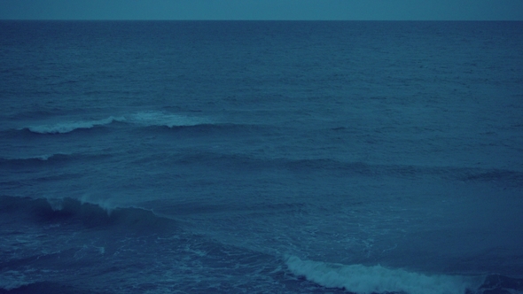 Night Sea, Storm Water Waves.