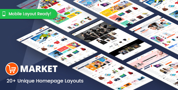 Market - Premium Responsive Magento 2 and 1.9 Store Theme with Mobile-Specific Layout (20 HomePages) - Shopping Magento