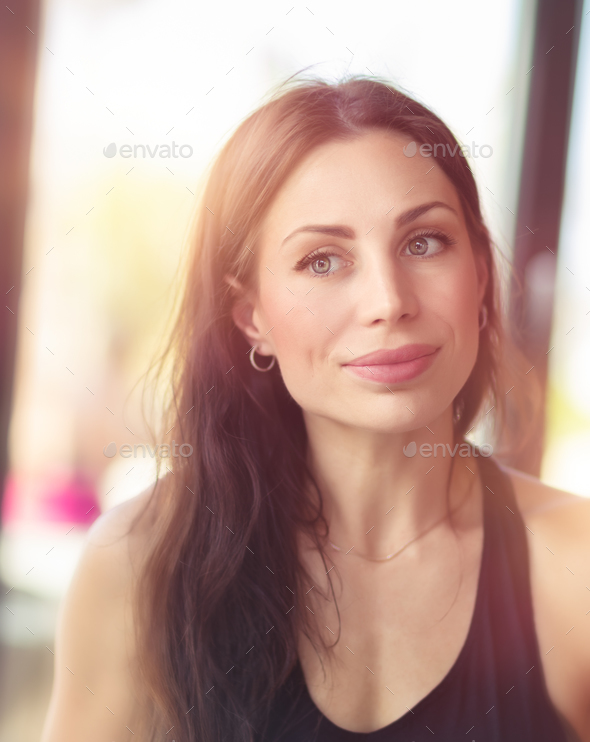 Authentic woman portrait - Stock Photo - Images