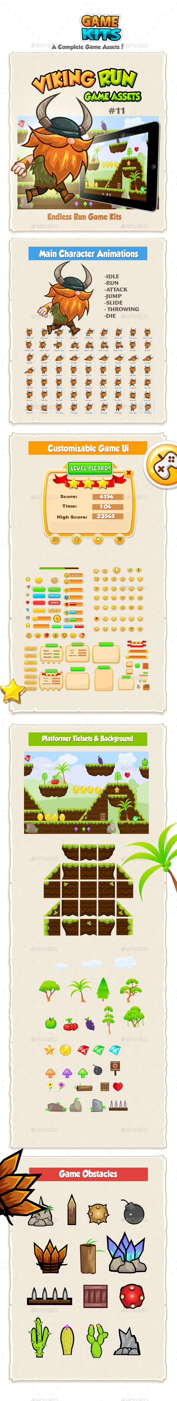 Viking Run Game Assets 11 - Game Kits Game Assets