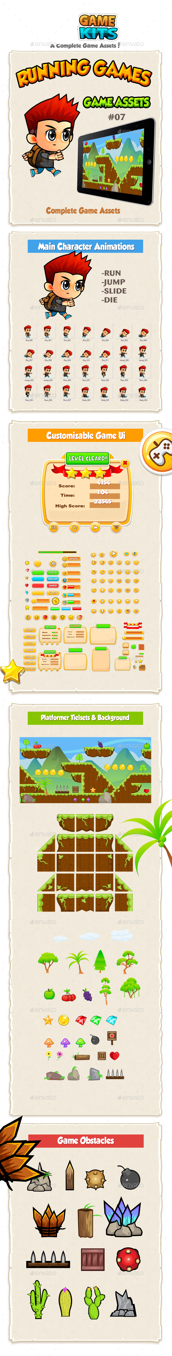 Running Boy Game Assets 07 - Game Kits Game Assets
