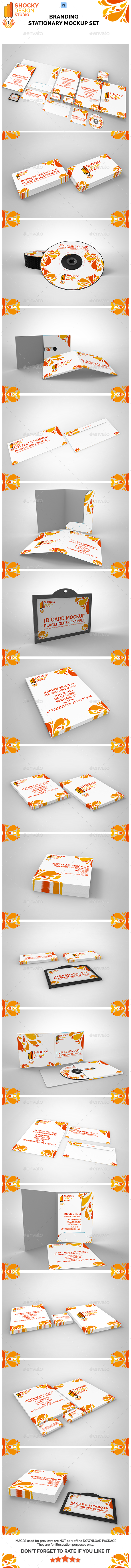 Branding Stationary Mockup Set - Stationery Print