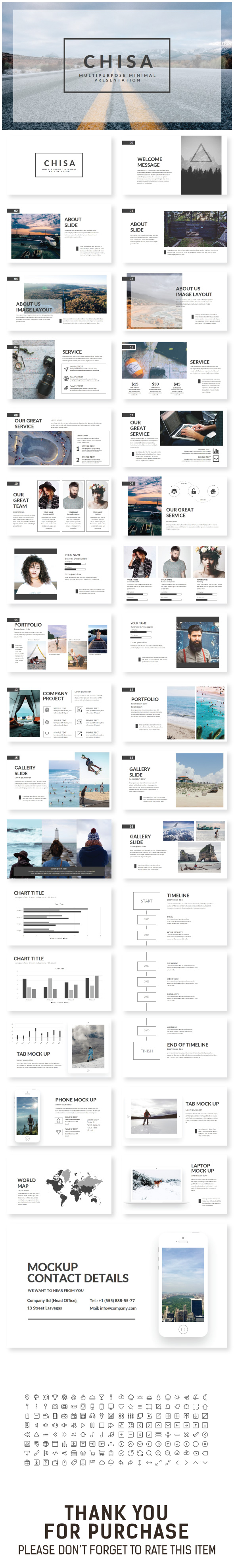 Chisa Keynote Template - Creative Keynote Templates