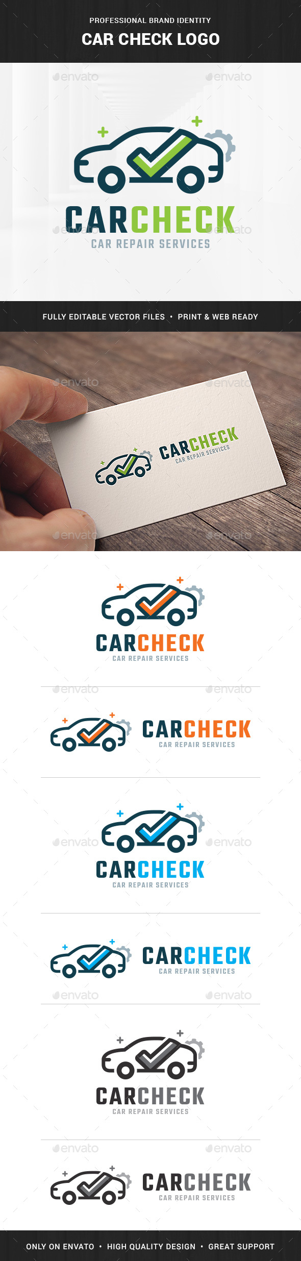 Car Check Logo Template - Objects Logo Templates