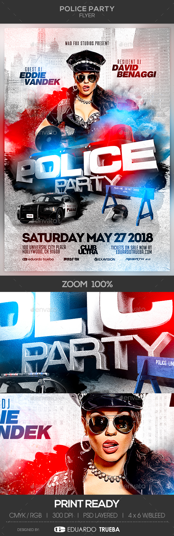 Police Party Flyer - Clubs & Parties Events