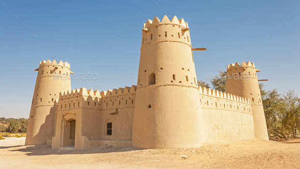 A Fort in the Liwa Crescent area of the UAE Stock Photo by zambezi