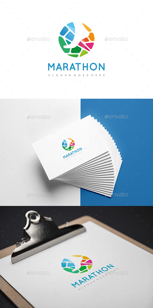 Marathon Logo - Humans Logo Templates